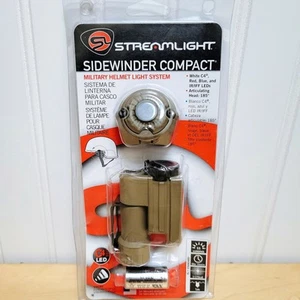 Streamlight Sidewinder Compact Military Flashlight Mount Coyote Tan Helmet Light - Picture 1 of 4