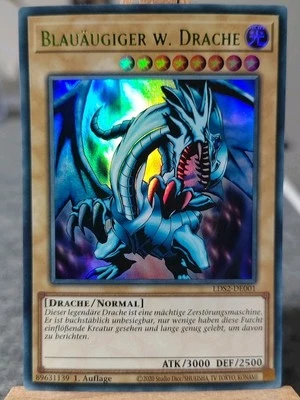 BLAUÄUGIGER W. DRACHE - LDS2-DE001 Ultra Rare Grün / 1. Auflage Near Mint - Bild 1 von 3