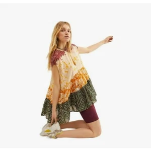 Free People Women's Gotta Have You Tunic Boho Multi Tiered Shirt Sz Large - Picture 1 of 8