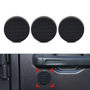 Cerradura puerta llave agujero base cubierta Trim para Jeep Wrangler TJ JK JL JT - Imagen 1 de 12
