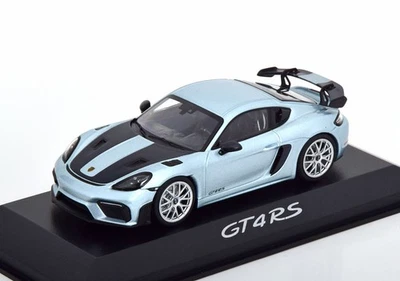 Porsche 718 cayman Gt4 rs Azzuro Thetys Métallique/ noir 2022 - Minichamps P. - Photo 1/4