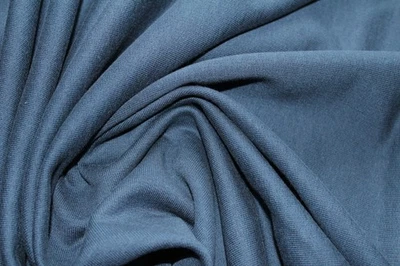 Sweatstoff 4,50€/m²  Sweatshirtstoff BIO-BW 185cm breit dunkelblau KD9 - Bild 1 von 2