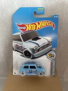 2017 Hot Wheels MORRIS MINI Light Blue 231/365 GREAT CARD Snow Stormers - Picture 1 of 6