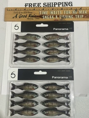 LOT OF 2 New 6th Sense Panorama 2.8 COLOR FISHING LURES LIVE BLUEGILL COLOR NIPS - Image 1 of 3