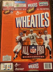 Collectible All Pro Quarterbacks Wheaties Box - Elway Marino Aikman 1996 - Picture 1 of 2