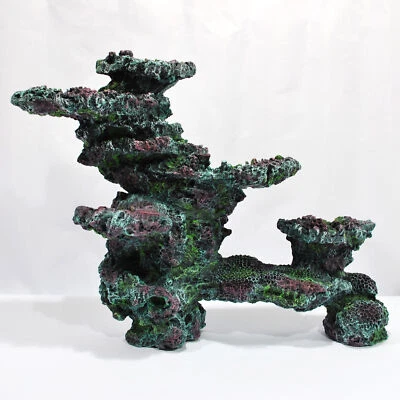 3D Riffgestein 59 x15 x45 cm,Aquarium Meerwasser Deko, Felsen,Stein Nachbildung  - Bild 1 von 4