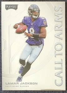 2020 Lamar Jackson Baltimore Ravens Panini Chrome Playoff NFL Card #CA-2 - Picture 1 of 2