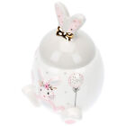 Ceramic Rabbit Candy Jar for Home Decor and Buffet