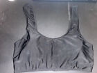 BOOHOO black Tank swim suit top size 12 ladies bathing suit