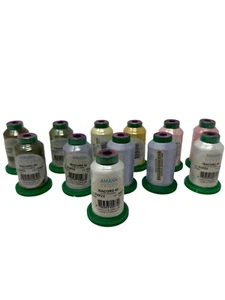 Amann Isacord Machine Embroidery Thread-Lot of 12 Spools Unwrapped READ - Picture 1 of 3