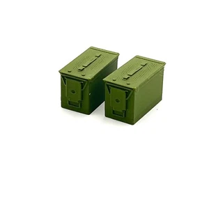 2 1/10 Scale Ammo Cans For Trx4 Scx10 Rc Crawers Trucks Accessories Diorama - Picture 1 of 5