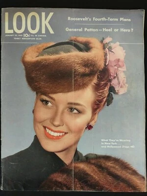 LOOK Magazine Vintage News January 23 1945 General Patton - GM Allison APU Ad - Image 1 of 4