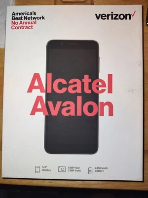 Brand New Verizon Alcatel Avalon  16 GB Gray 5.3" Screen Prepaid Smartphone - Image 1 of 3