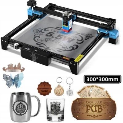 MARKENLOS TwoTrees TTS-55 Pro Laser-Gravierer Cutter Graviergerät gravurmaschine 300x300mm