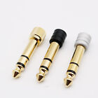 1pc 6.35mm 1/4" Stereo Male to 3.5mm 1/8" Female Jack Audio Adapter W/ Screw On