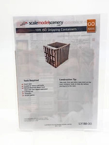 OO Scale Model Scenery pack LX188-OO 10ft ISO Shipping Containers - Picture 1 of 2