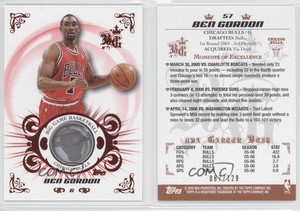 2006-07 Topps Big Game Red /129 Ben Gordon #57