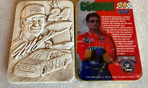 1997 JG Motorsports NASCAR Used SPORTSCULPT PLAQUE #24 Jeff Gordon Cover