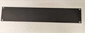 2U Black Metal Blank Panel Genuine Middle Atlantic for 19" racks Made in USA - Picture 1 of 2
