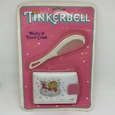 Vintage Tinkerbell Clasp Wallet & Travel Comb Set Pink White NEW Box Collectible