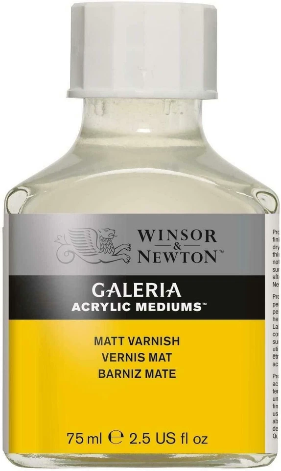 WINSOR & NEWTON Galeria Acrylic Matt Varnish - 75ml - 250ml - 500ml