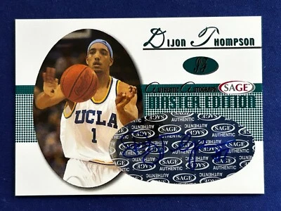 2005-06 SAGE Auto Master Edition 1/1 Dijon Thompson #A21 Rookie Autographed RC - Image 1 of 4