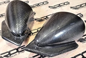 WRC Style Carbon Fiber Mirror Set For: Mitsubishi Lancer Evo 7 8 9 CT9A 03-07 - Picture 1 of 3