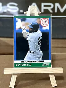 Deion Sanders New York Yankees 1991 Score Rising Star #6  - Picture 1 of 2