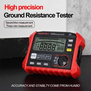 TA862A Digital Ground Resistance Tester with LCD Display 1000V Resistance Meter - Picture 1 of 6