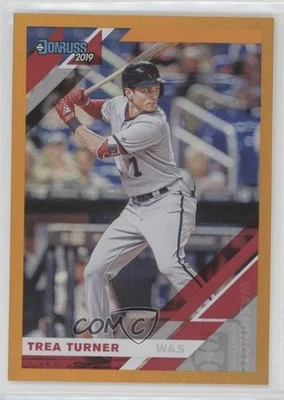 2019 Panini Donruss Holo Orange Trea Turner #141 - Image 1 of 2