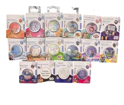 16x New Storyphones Story Shields 16 Disc Headphones Storytelling SEALED Disney