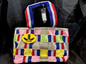 Vintage Diesel Ersatzteile große Gurttasche - Neu mit Etikett rot, weiß, blau, pink seltener Fund - Bild 1 von 11