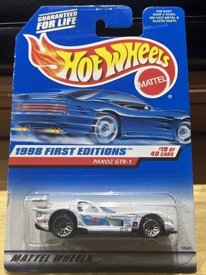 Hot Wheels 1998 First Editions 19/40 Panoz GTR-1 #657 White 18545 Mattel Wheels  - Image 1 of 4