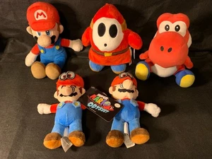 Lote de 5 Peluches Nintendo Super Mario Lote Mario Shy Guy Rojo Yoshi Envío Gratis - Imagen 1 de 8