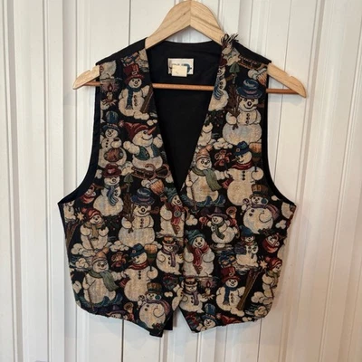 Paul Harris Design Snowman Vest Size Large - Image 1 of 4
