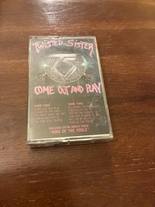 Twisted Sister - Come Out and Play Cassette 1985 with extra lyrics inlay - Picture 1 of 2