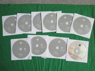 iMAC OS 9 & 10 INSTALL & SOFTWARE RESTORE DISCS 10.1.4 9.2.2 & MORE - APPLE MAC - Image 1 of 3