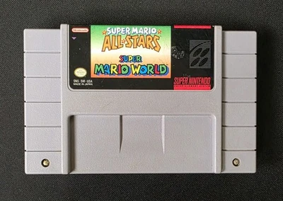 Super Mario All-Stars + Super Mario World (Super Nintendo, SNES, 1994) Testado - Imagem 1 de 4