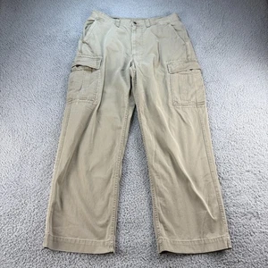 Polo Ralph Lauren Cargo Pants Mens 36x32 Beige Vintage Y2K Wide Baggy Military - Picture 1 of 12