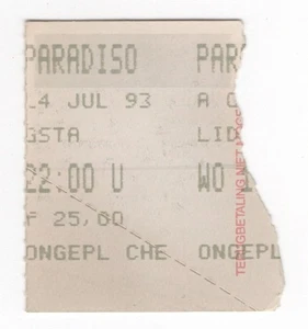 Bad Religion 7/4/93 Amsterdam Netherlands Paradiso Ticket Stub - Picture 1 of 1