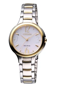 Citizen Eco Drive Two-tone Stainless Steel White Dial Wrist Watch Non Tested - Picture 1 of 4