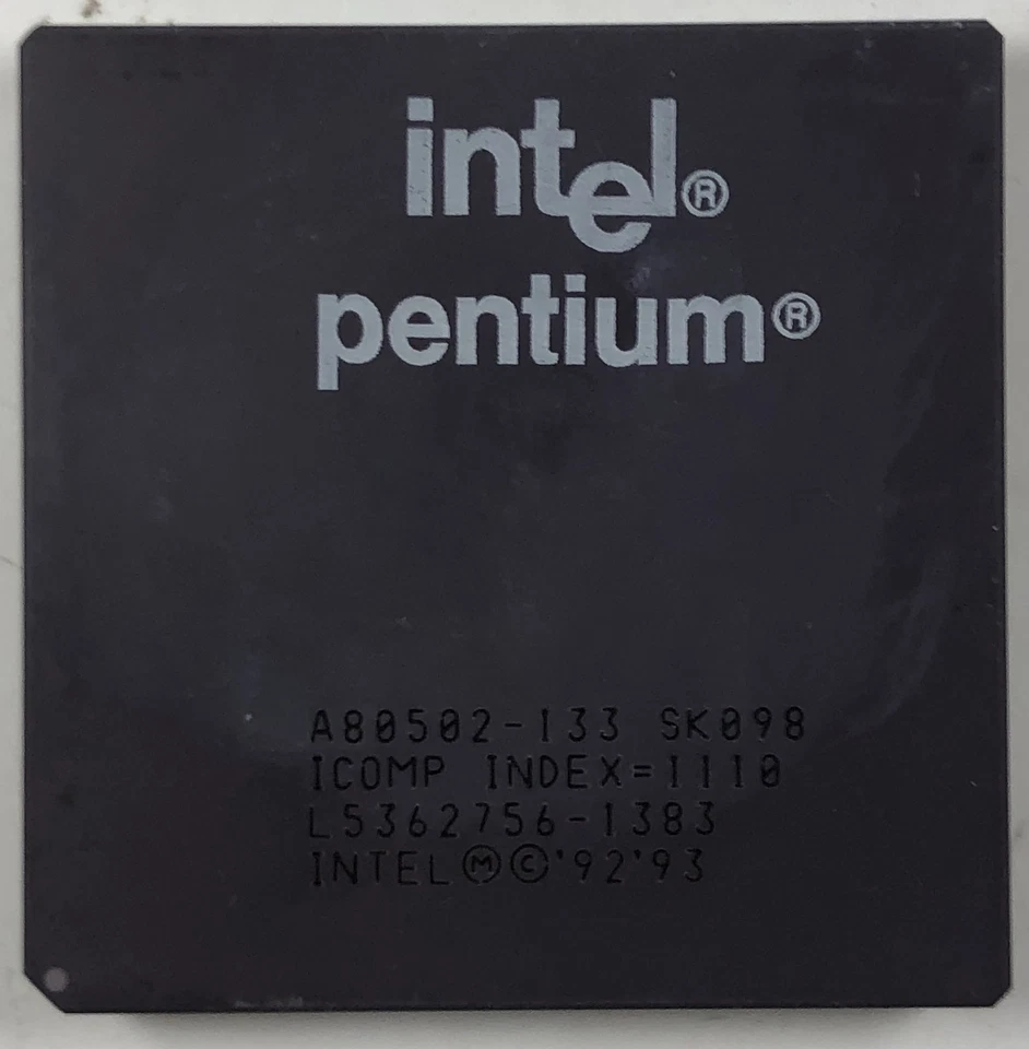 Intel Pentium 133 MHz Desktop CPU Processor- SK098 - Image 1 of 1
