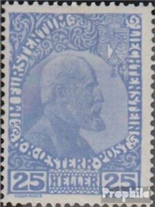 Liechtenstein 3y B ordinaria papel usado 1912 Sello de correos