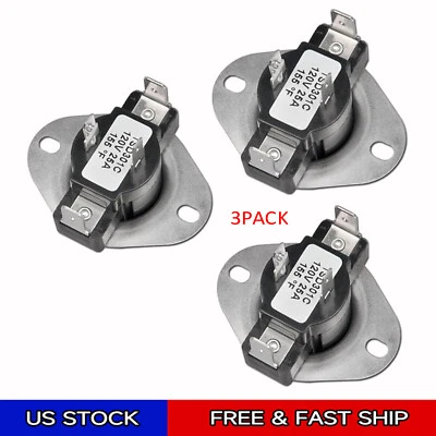 Termostato de ciclismo para secadora 3387134 para secadoras Whirlpool WP3387134 AP6008270 paquete de 3 Foto 1 de 4