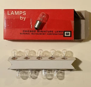 LOT DE 10 AMPOULES BAIONNETTE 24 V / 20mA - 0,5 WATT General Instruments - nos - Picture 1 of 1