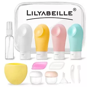 14 Pcs Travel Bottles for Toiletries Leak Proof Travel Containers kit with 3o... - Picture 1 of 7