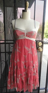 *DEVELOPMENT by Erica Davies* Seide Chiffon Kleid Gr. 2 S $ 400+ - Bild 1 von 6