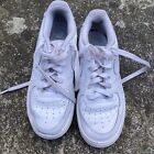 Nike Air Force 1 One Low White Trainers Lace Up Sneakersfootwear Uk Size 4