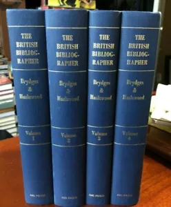 The British Bibliographer Brydges & Haslewood AMS Press 1966 4 Volumes - Bild 1 von 8