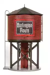 BROADWAY LIMITED 7916 HO Operating Water Tower w Sound CB&Q Weathered - Picture 1 of 2
